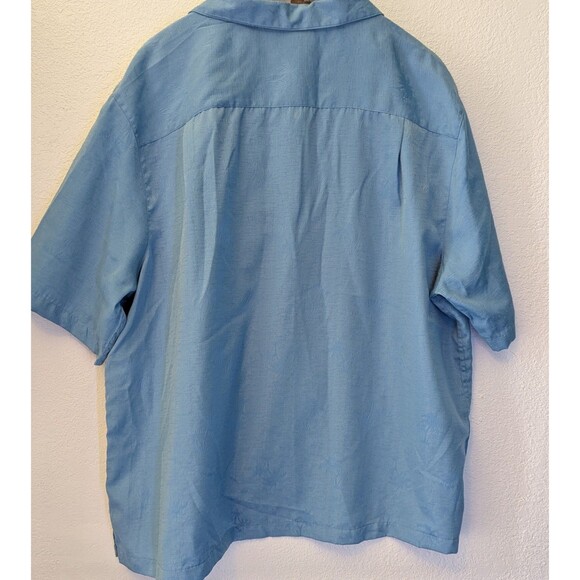 Puritan Mens Hawaiian Shirt-Short Sleeve Casual Button Down-3XL XXXL-Blue (511m) - Picture 2 of 3